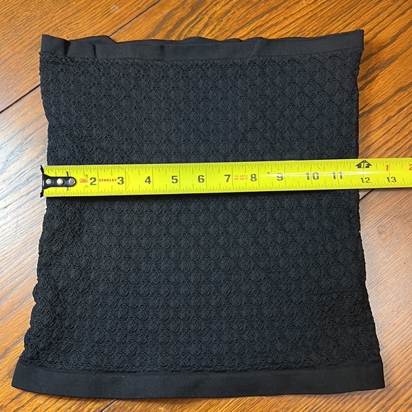 Free People Intimately Honey Black Textured Tube Top - Picture 7 of 10